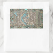 出生シーンキリストチャイルドホーリーファミリーエンジェル 長方形シール (バッグ)