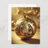 出生シーンクリスマスカード シーズンカード (正面/裏面)