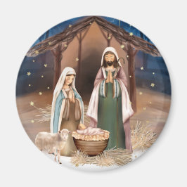 出生シーンクリスマスギフトマグネット マグネット