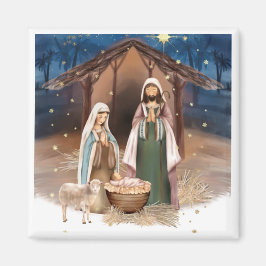 出生シーンクリスマスギフトマグネット マグネット