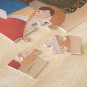 出生シーンクリスマスパズル ジグソーパズル (側面)