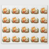 出生シーンクリスマスラッピング紙ベビーイエス ラッピングペーパー (フラット)