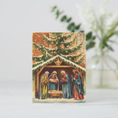 出生シーンクリスマスヴィンテージ ポストカード (スタンド正面)