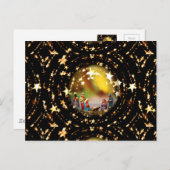 出生シーンクリブヴァージンメアリー乳児イエススターズ ポストカード (正面/裏面)