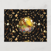 出生シーンクリブヴァージンメアリー乳児イエススターズ ポストカード (正面)