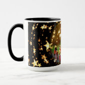 出生シーンクリブヴァージンメアリー乳児イエススターズ マグカップ (左)