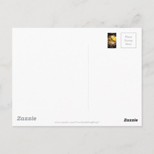 出生シーンクリブヴァージンメアリー乳児イエズスターズ ポストカード (裏面)