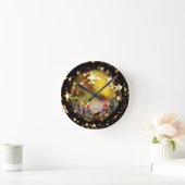 出生シーンクリブヴァージンメアリー乳児イエズスターズ ラウンド壁時計 (ホーム)