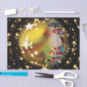 出生シーンクリブヴァージンメアリー乳児イエズスターズ 薄葉紙 (クラフト)