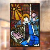 出生シーンステンドガラスパネル1500年代 ウィンドウサイン (シート2)