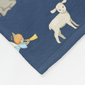 出生シーンソフトフリースクリスマスブランケット フリースブランケット (角)