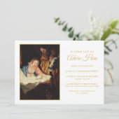 出生シーンチャーチクリスマスパーティの招待状 招待状 (スタンド正面)