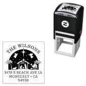 出生シーンベビーイエスキリスト差出人住所 セルフインキングスタンプ (インサイチュ)