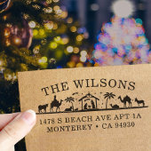 出生シーンベビーイエスキリスト差出人住所 セルフインキングスタンプ