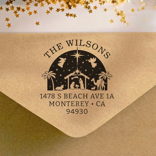 出生シーンベビーイエスキリスト差出人住所 ラバースタンプ