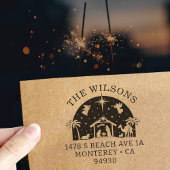 出生シーンベビーイエスキリスト差出人住所 ラバースタンプ