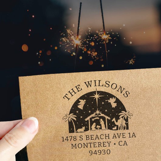 出生シーンベビーイエスキリスト差出人住所 ラバースタンプ