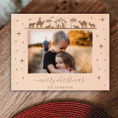 出生シーンベビーイエスキリスト レーザー彫刻フレーム