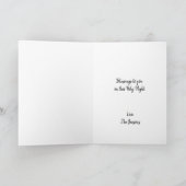 出生シーンベビーイエスヴァージンメアリークリスマス カード (内部)