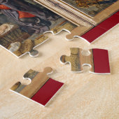 出生シーンベビーイエス宗教クリスマス ジグソーパズル (側面)