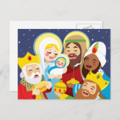 出生シーンベビーイエス誕生 シーズンポストカード (正面/裏面)