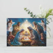 出生シーンベビーイエズクリスマスカード#1 シーズンカード (スタンド正面)