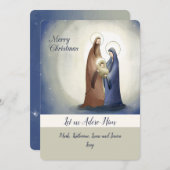 出生シーンホリデーカード シーズンカード (正面/裏面)