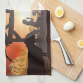 出生シーンホリデー宗教的なクリスマス キッチンタオル (四つ折り)