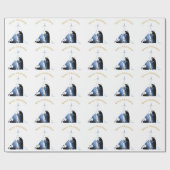 出生シーンメリークリスマスグリーティング ラッピングペーパー (フラット)