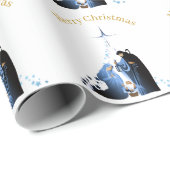 出生シーンメリークリスマスグリーティング ラッピングペーパー (ロールコーナー)