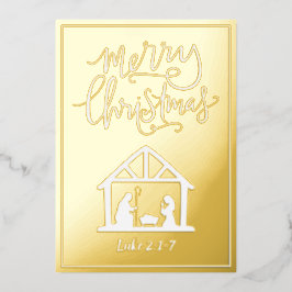 出生シーンメリークリスマス 箔シーズンカード