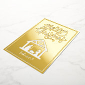 出生シーンメリークリスマス 箔シーズンカード (回転した状態)