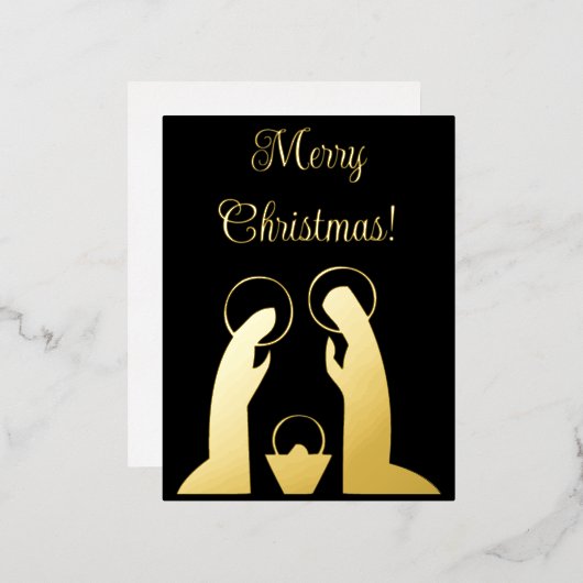 出生シーンメリークリスマス 箔シーズンポストカード (正面/裏面)