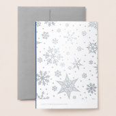 出生シーンラグジュアリー実在フォイルクリスマスカード 箔カード (裏面封筒付き)