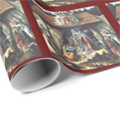 出生シーンラッピング紙 ラッピングペーパー (ロールコーナー)