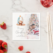 出生シーン写真名スクリプトメリークリスマス スタンダードカクテルナプキン (インサイチュ)