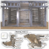出生シーン取り外し可能ビニールシールセット1 シール (正面)