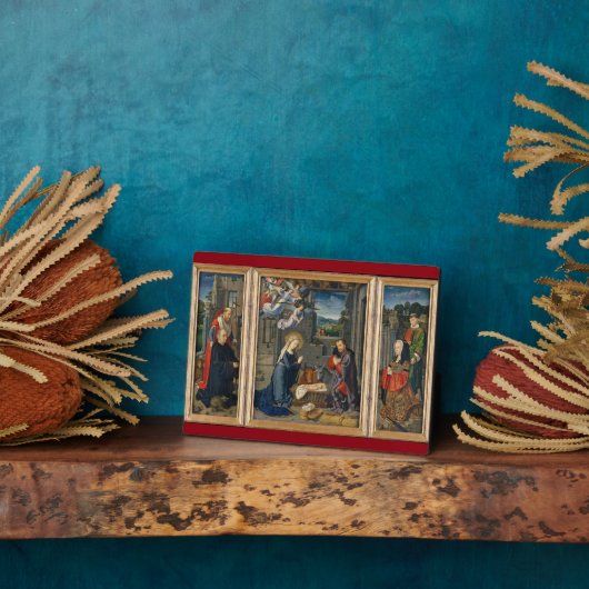 出生シーン美しい宗教的なクリスマス フォトプラーク (側面)