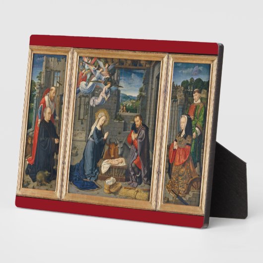 出生シーン美しい宗教的なクリスマス フォトプラーク (側面)