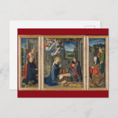 出生シーン美しい宗教的なクリスマス ポストカード (正面/裏面)