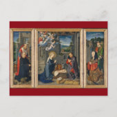 出生シーン美しい宗教的なクリスマス ポストカード (正面)