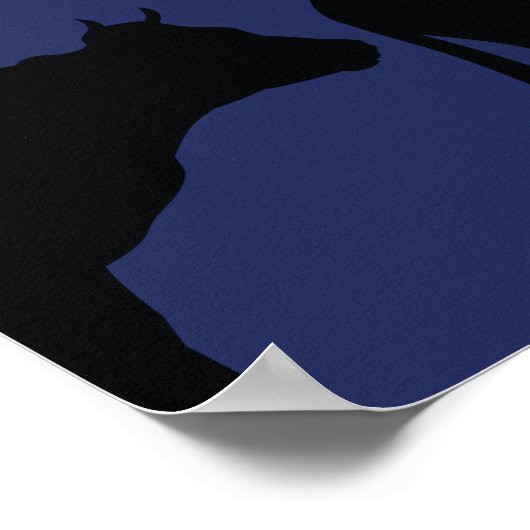 出生シーン背景クリスマス ポスター (角)