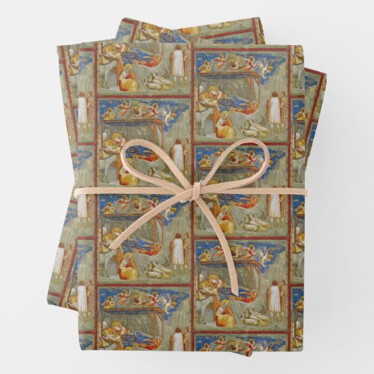 出生シーン誕生のイエズジオットディボンドン ラッピングペーパーシート (インサイチュ)