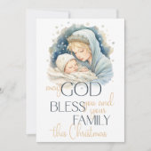 出生シーン非写真宗教クリスマス シーズンカード (正面)