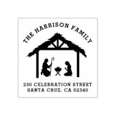 出生シーン |クリスマスシンプル差出人住所 ラバースタンプ (インプリント)