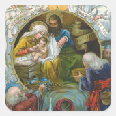 「出生シーン」 スクエアシール (正面)