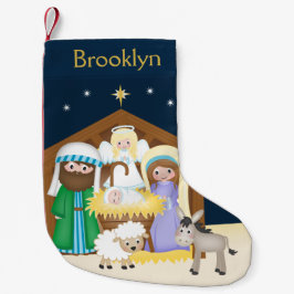 出生シーン スモールクリスマスストッキング