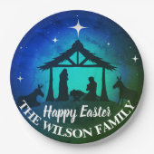 出生シーン – ハッピーイースター | ペーパープレート (正面)
