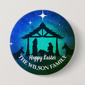 出生シーン – ハッピーイースター | 缶バッジ (正面)