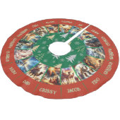 出生シーン ブラッシュドポリエステルツリースカート (アングル)